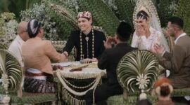 Foto: Instagram @lunamaya, Momen pernikahan selebritis Maxime Bouttier dan Luna Maya di Bali. 07/5/2025)