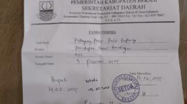 Keterangan Tanda Terima Surat Laporan (foto istimewa)