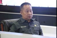 Kepala Diskominfosantik Kabupaten Bekasi, Yanyan Akhmad Kurnia menghadiri secara daring kegiatan Launching E-Monev 2025 tingkat Provinsi Jawa Barat yang berlangsung di Command Center Diskominfosantik Kabupaten Bekasi pada Selasa (29/7/2025). 