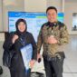 Kepala Balitbangda Kabupaten Bekasi, Dwy Sigit Andrian bersama Kepala Bidang Sosial dan Pemerintahan, Balitbangda Kabupaten Bekasi, Wiwin Yuniarti usai mengikuti seminar rancangan aksi perubahan pelatihan untuk pejabat administrator angkatan 2 dan 3 BPSDM Jabar . 