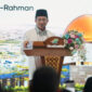 Menag memberi Sambutan pada peresmian dua tempat ibadah di Lebak, Banten, Kamis (25/9/2025)